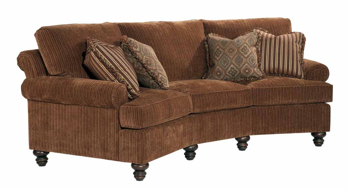 Kincaid Furniture Regency Conversation Sofa with Decorative Throw